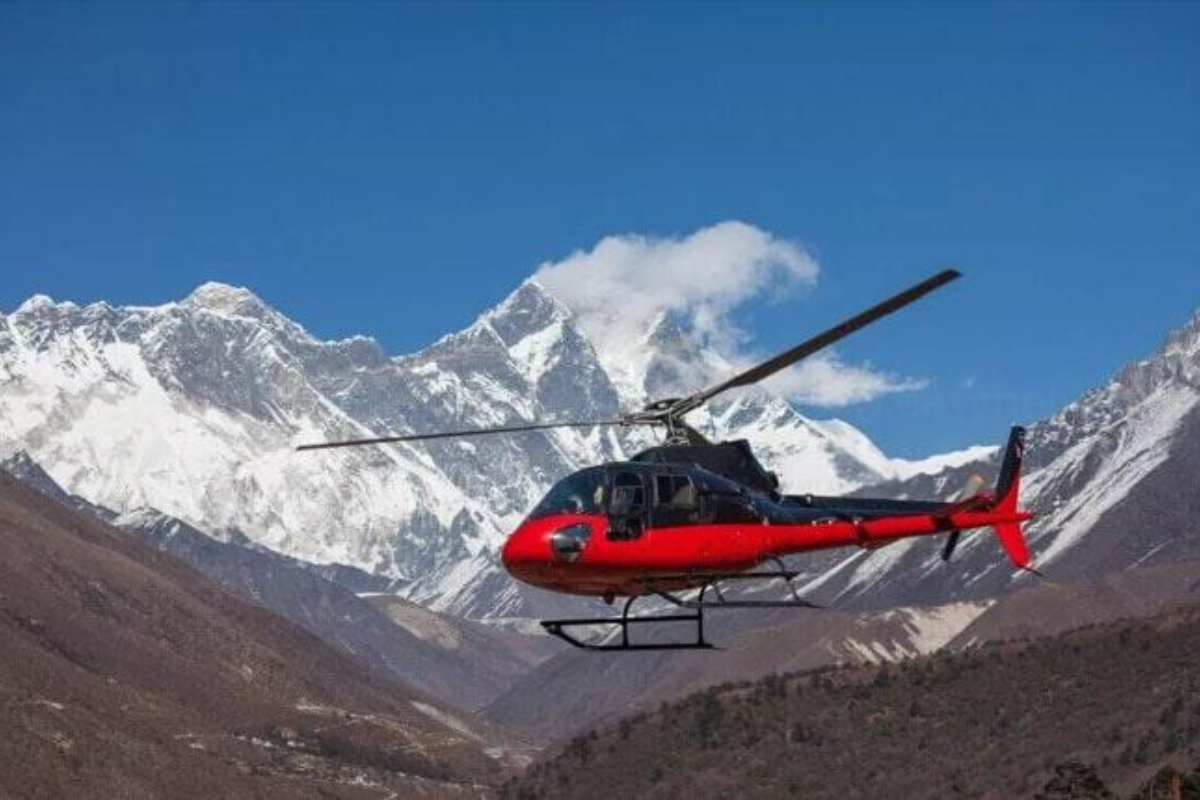 kathmandu to lukla helicoopter image