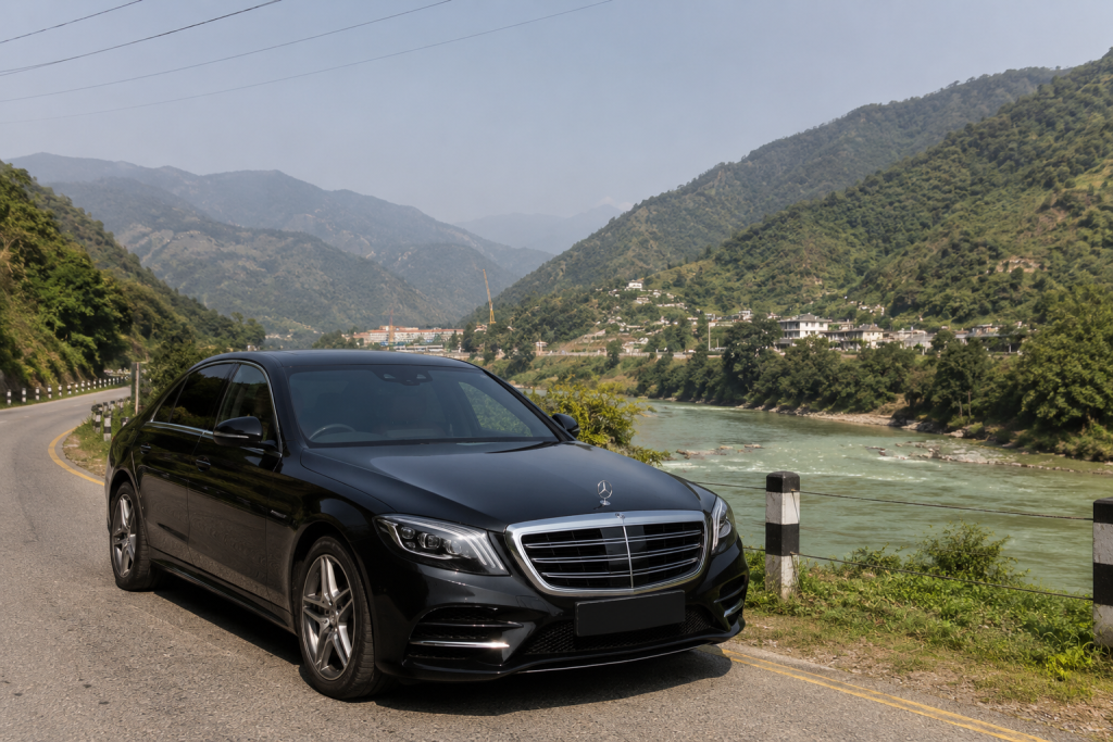 Experience first-class travel in Nepal with the Mercedes-Benz S-Class, offering exceptional comfort, elegance, and professional chauffeur service for business trips, VIP transfers, weddings, and luxury tours.